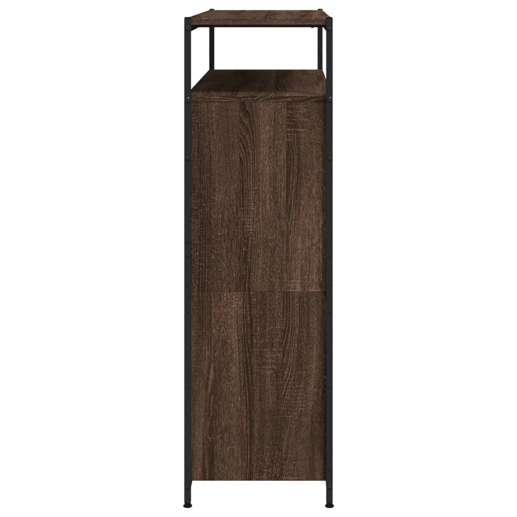 Schuhschrank mit 4 Klappen Sonoma-Eiche 100x34x112 cm