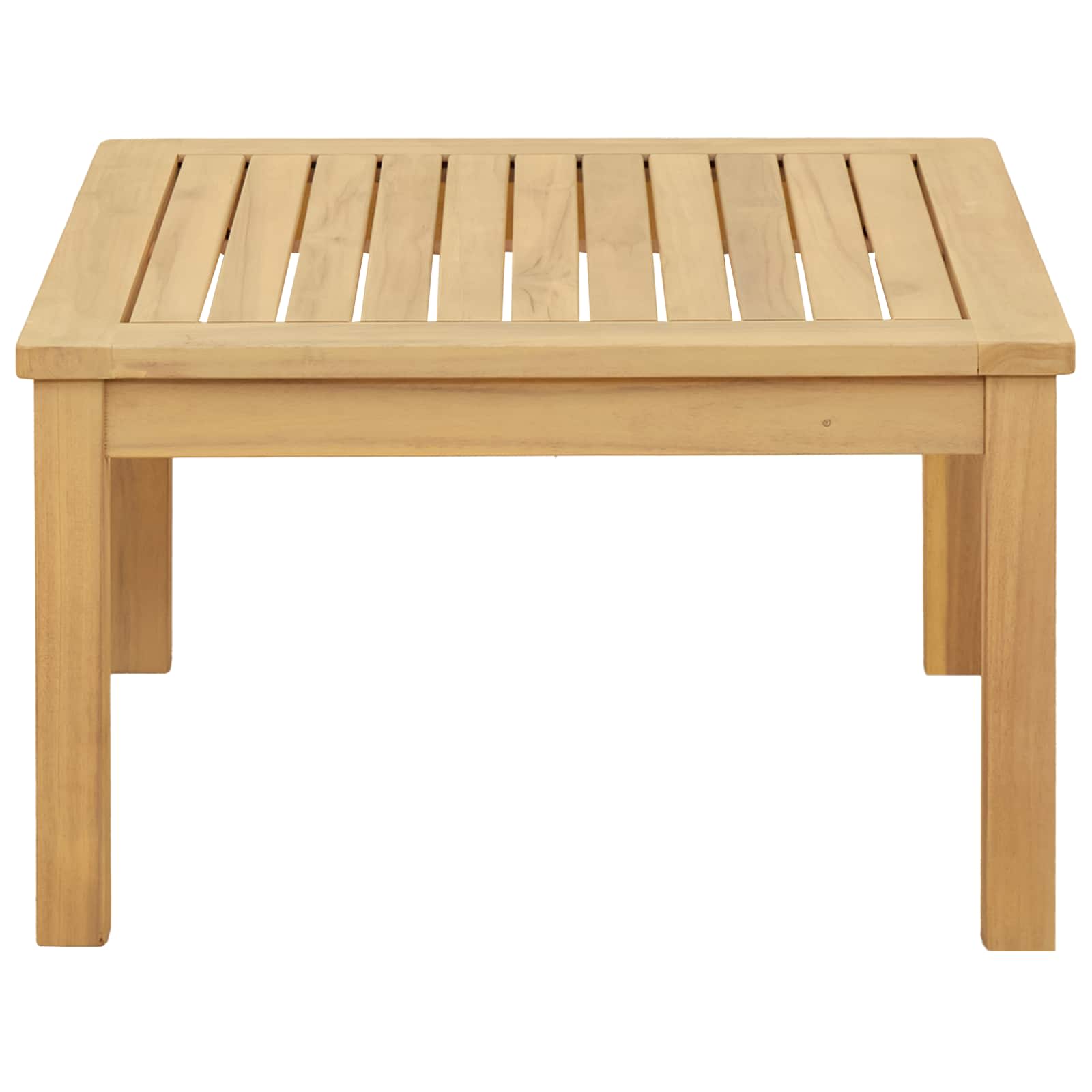 Couchtisch Helles Akazienholz 45 x 45 x 36 cm Massivholz Akazie