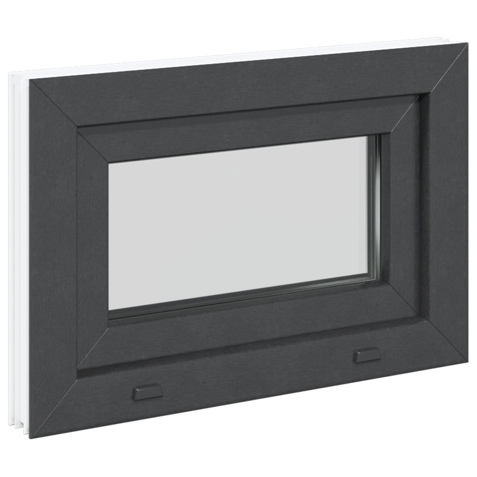 Kellerfenster RISOR 60 x 40 cm PVC und Glas Weiß