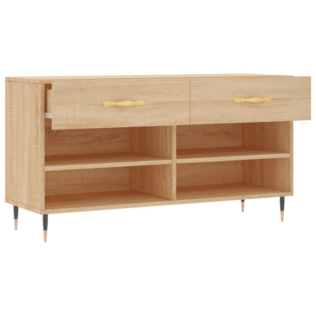 Schuhbank Weiß 102x35x55 cm Holzwerkstoff
