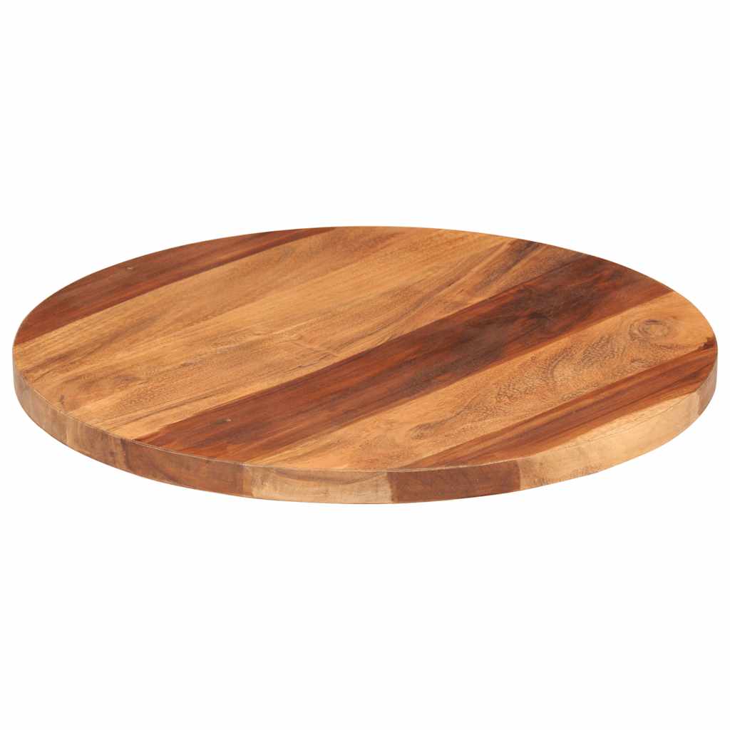 Tischplatte Massivholz Akazie Rund 15-16 mm 40 cm