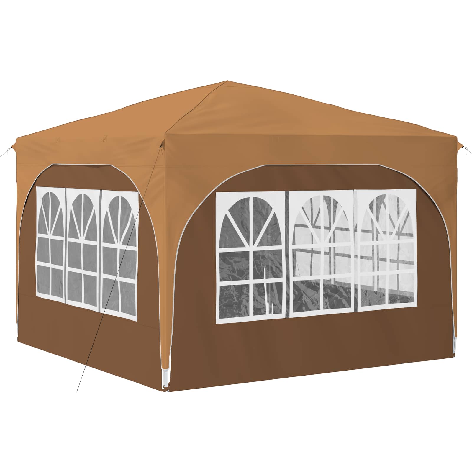 Pop-up Partyzelt 290 x 290 x 245 cm Creme