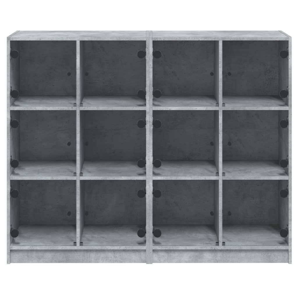 Bücherregal mit Türen Weiß 136x37x109 cm Holzwerkstoff