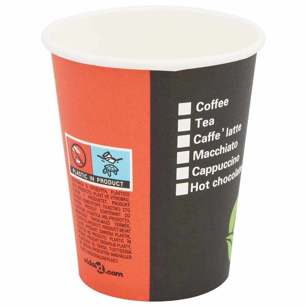 1000 Stk. Einweg-Kaffeebecher Pappe 120 ml (4 oz)