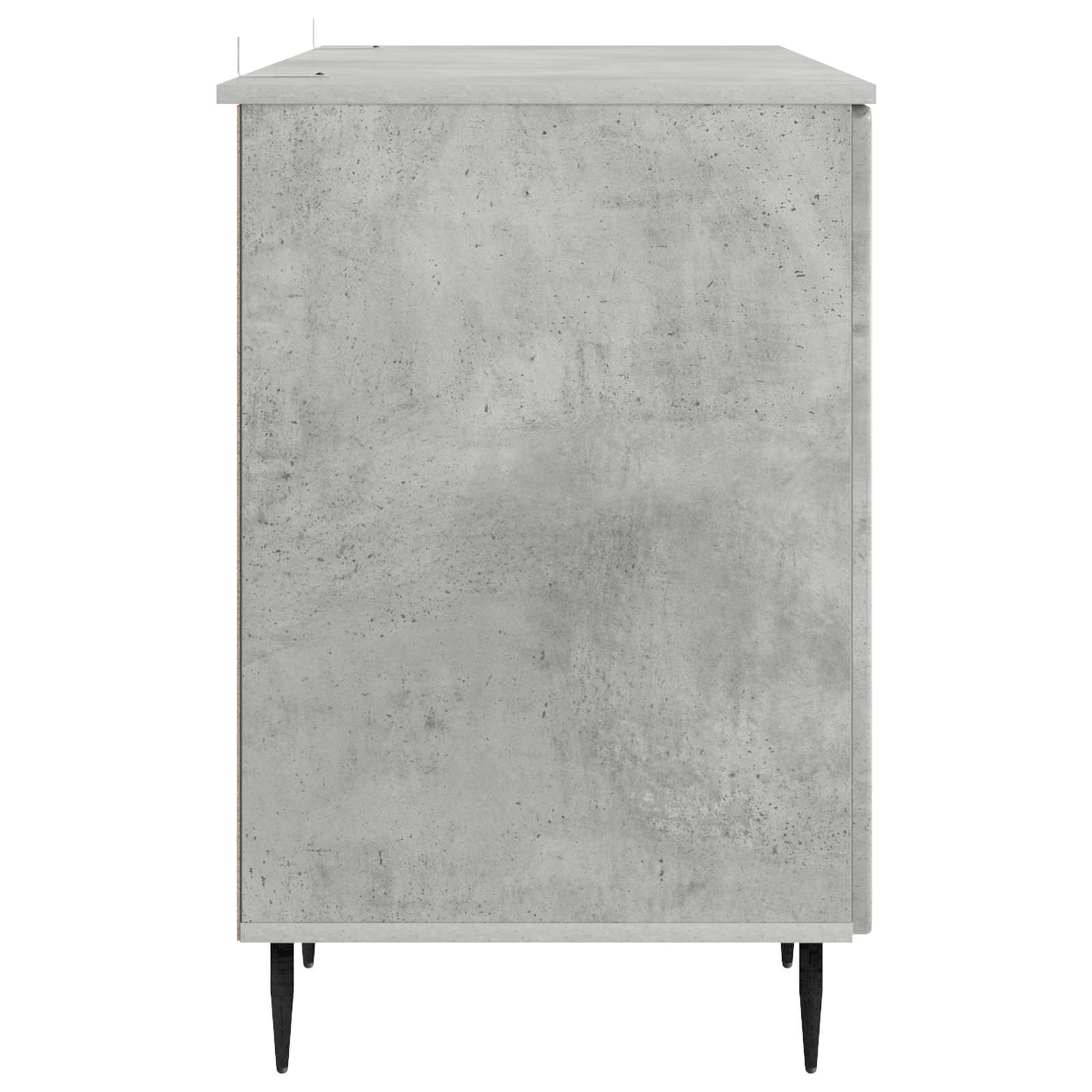 Schreibtisch mit Regal Schwarz 142,5 x 50 x 75 cm Holzwerkstoff