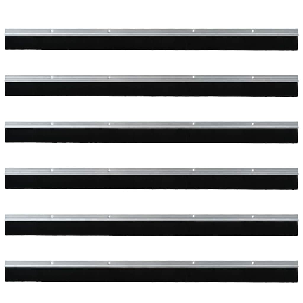 Aufsteck Türbürstendichtungen 2 pcs Braun 100 cm