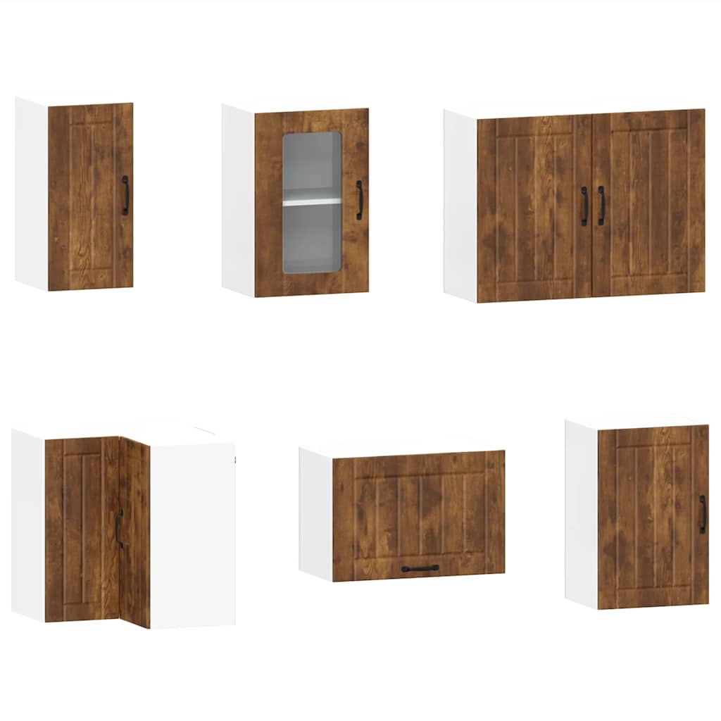 11-tlg. Küchenschrank-Set Lucca Weiß Holzwerkstoff