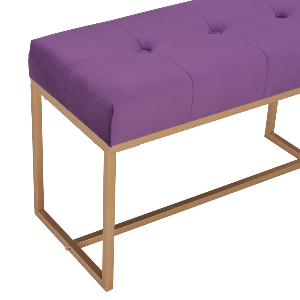 Bank 80 cm Grün Samt