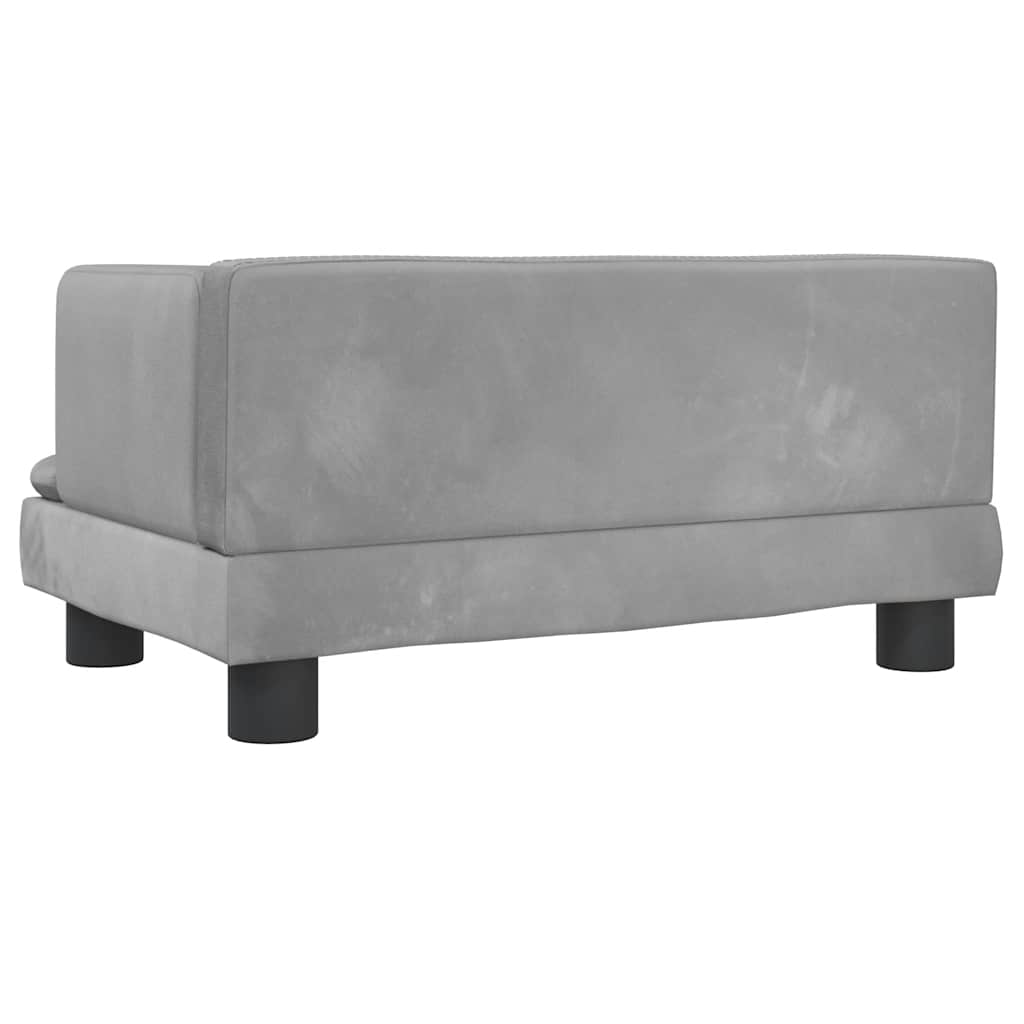 Hundebett Blau 80x45x30 cm Samt