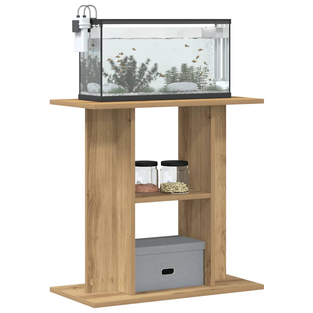 Aquariumständer Weiß 60x30x60 cm Holzwerkstoff