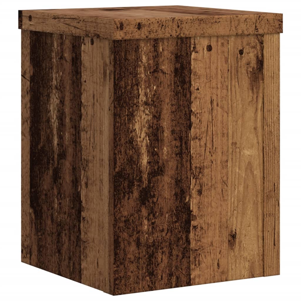 Pflanzenständer 2 Stk. Weiß 33x33x100 cm Holzwerkstoff