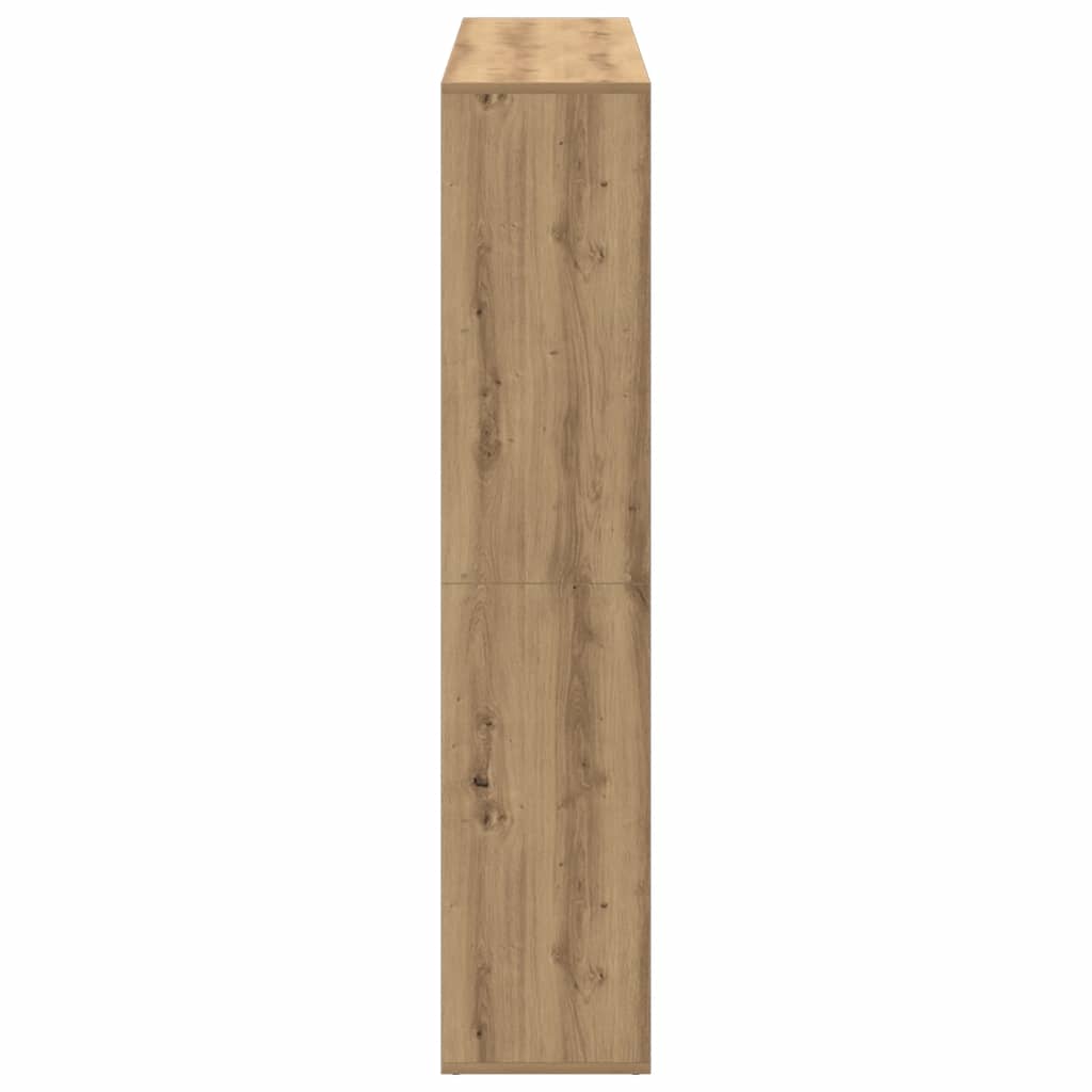 Bücherregal Weiß 137,5x29x137,5 cm Holzwerkstoff