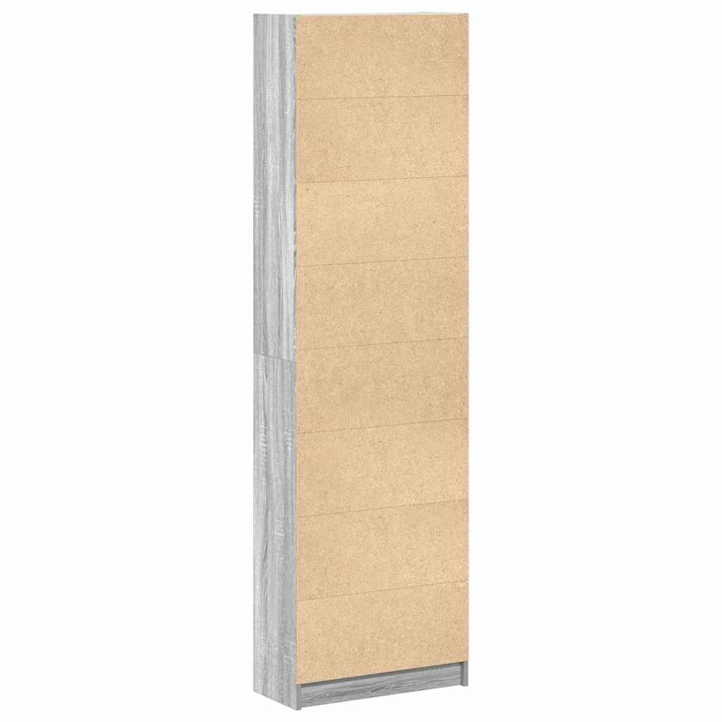 Kleiderschrank mit Regal Schwarz Eichen-Optik 55 x 25 x 189 cm