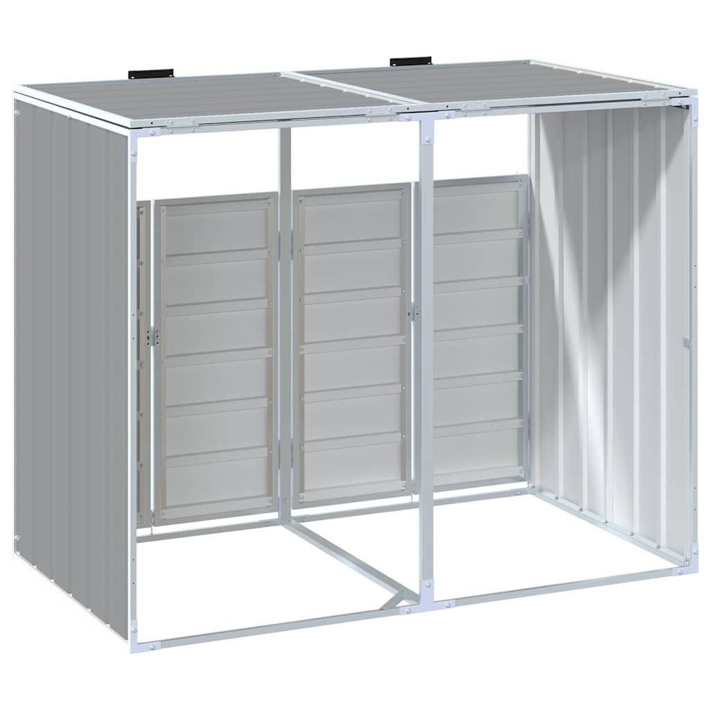 Mülltonnenbox für 1 Tonne Grün 72x81x115 cm Stahl