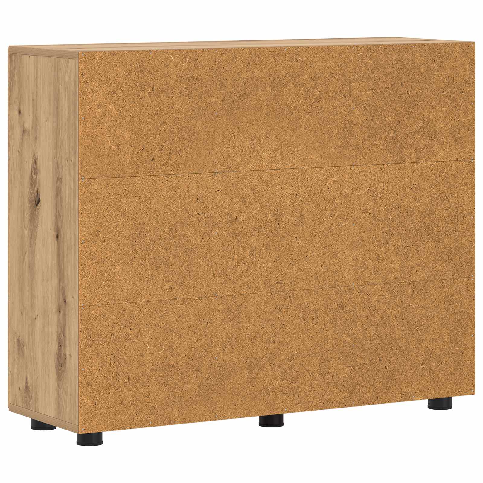 Highboard mit Regal FLORIN Weiß 60 x 35 x 182 cm Holzwerkstoff