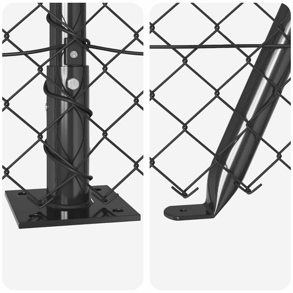 Outdoor Kettenglied-Zaun Erdfixierung 10 x 0,4 m Grün Netz