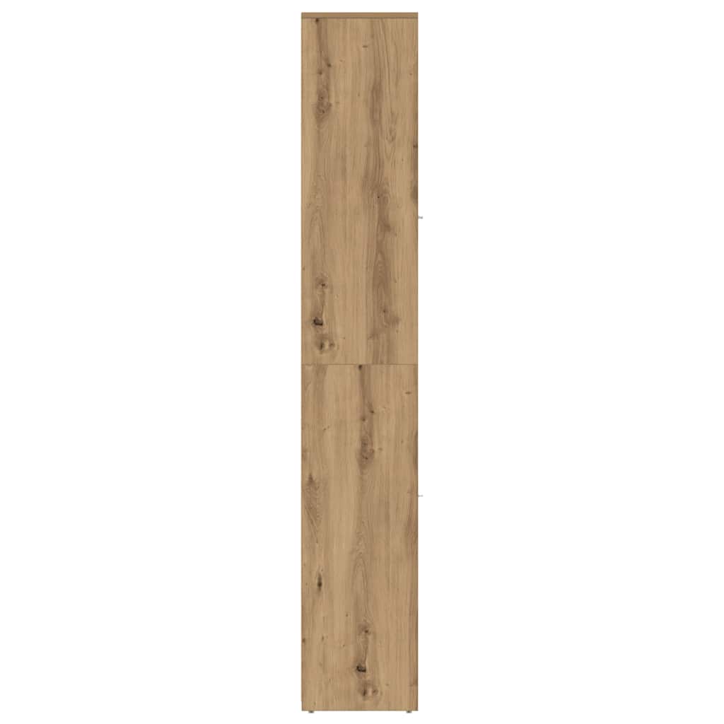 Badezimmerschrank Weiß 30x30x183,5 cm Holzwerkstoff