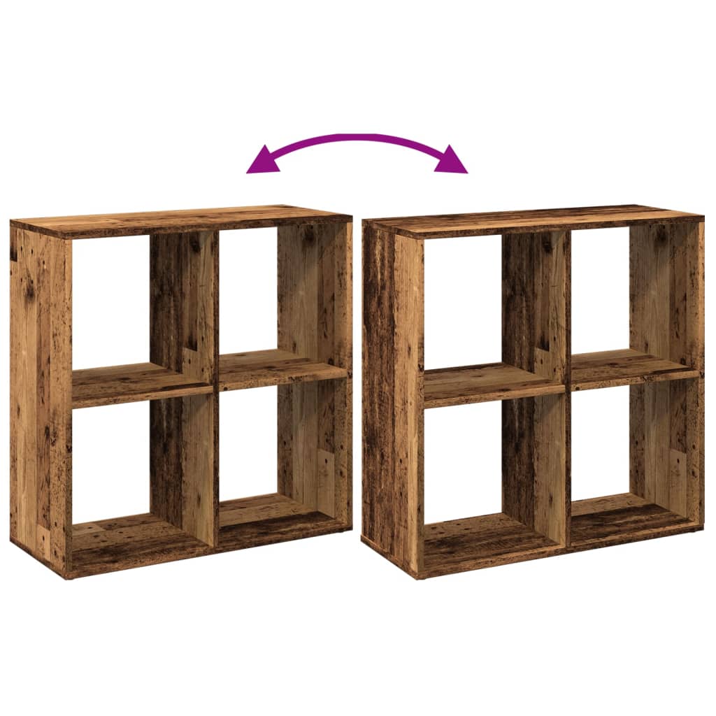 Bücherregal Weiß 137,5x29x137,5 cm Holzwerkstoff