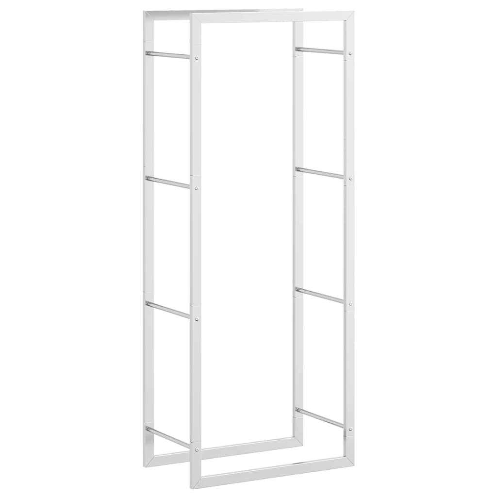 Brennholzregal 50x28x94 cm Edelstahl