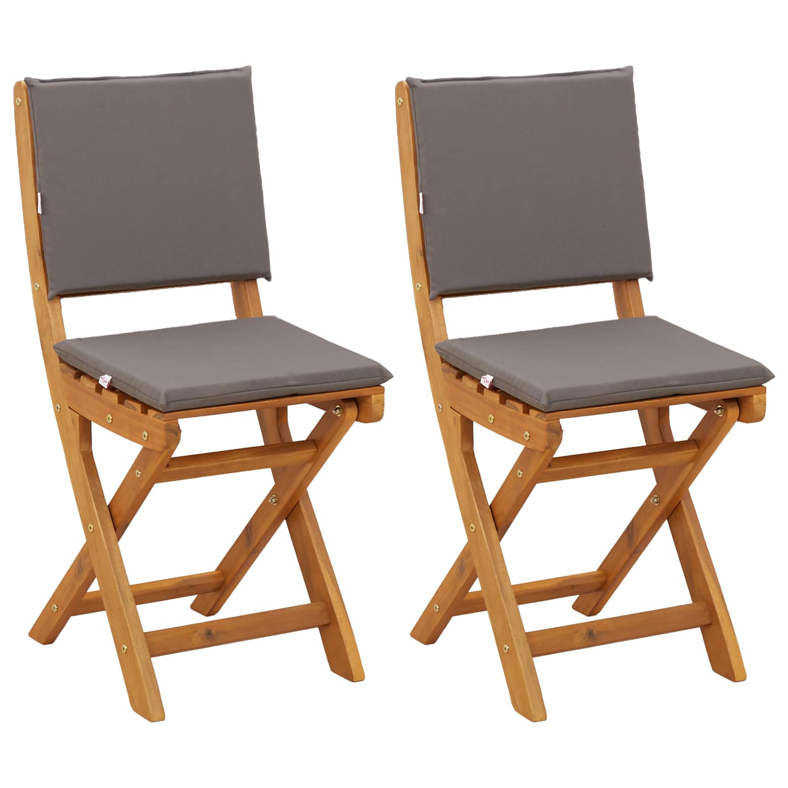 Außen Bistro-Stühle 6 pcs Natur Massivholz Akazie