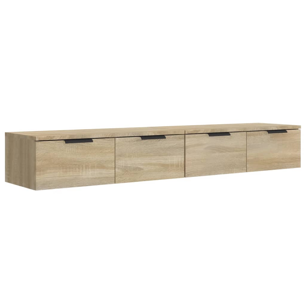 Wandschränke 2 Stk. Weiß 68x30x20 cm Holzwerkstoff