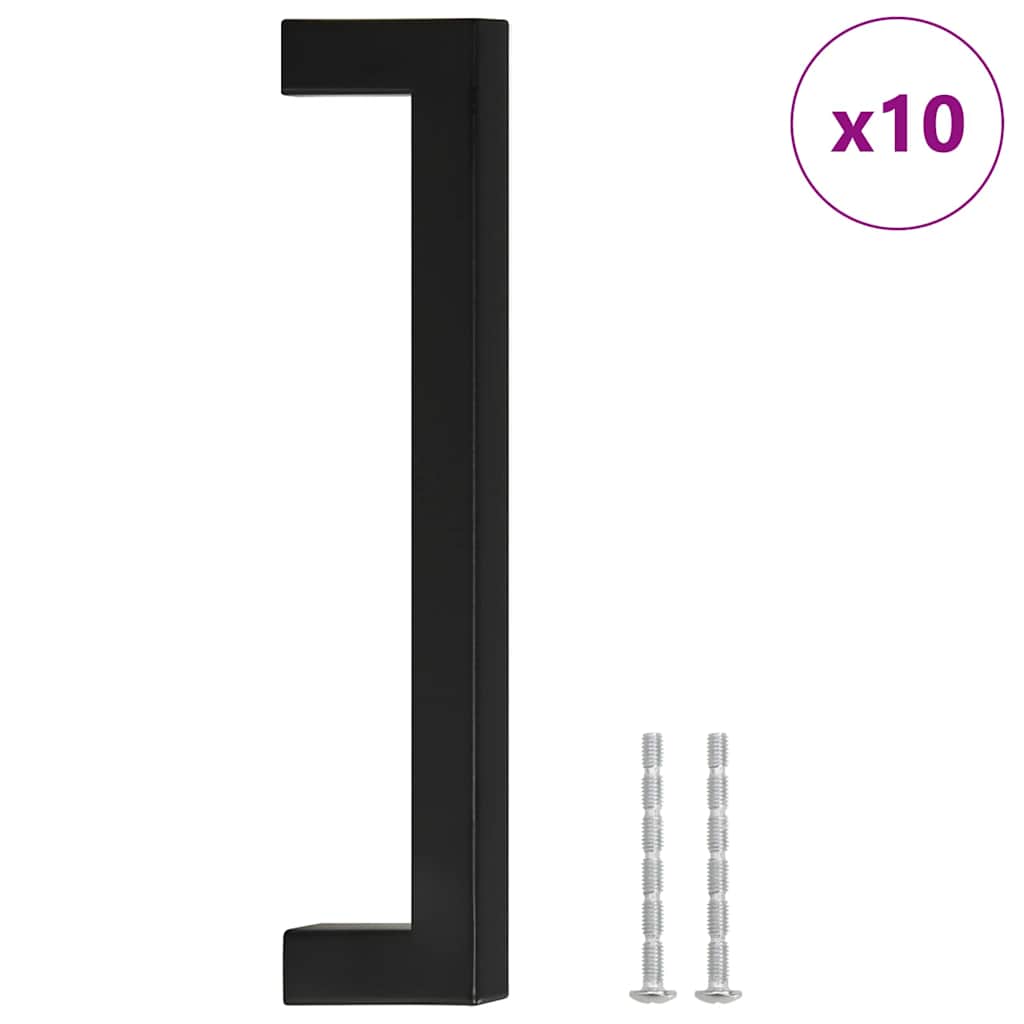 Möbelgriffe 10 Stk. Silbern 64 mm Edelstahl