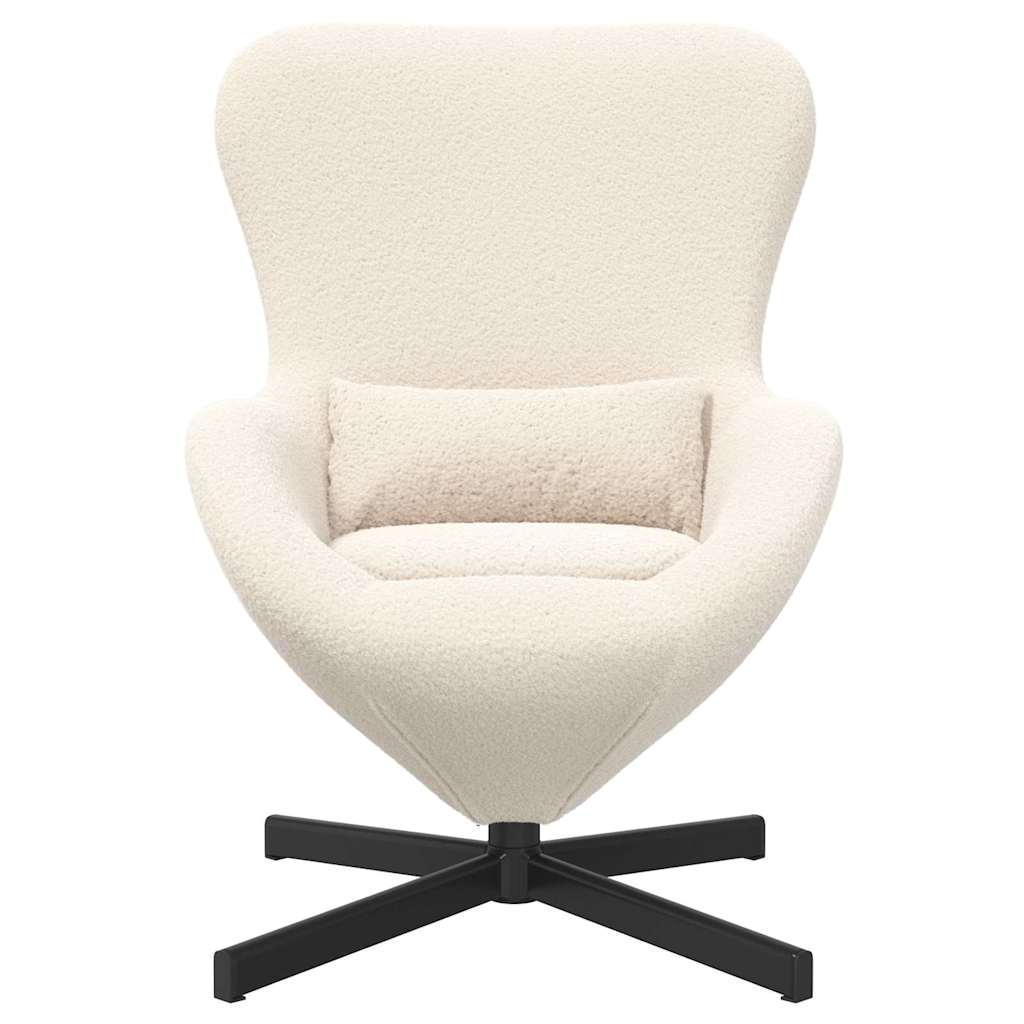Eiersessel Hellgrau 63 x 73 x 90 cm Stoff