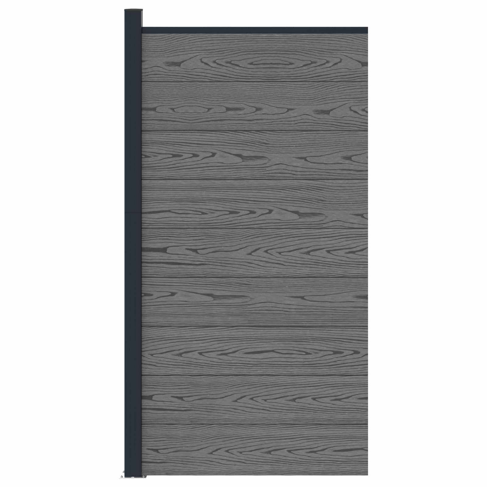 Zaunelement WPC 95x186 cm Braun