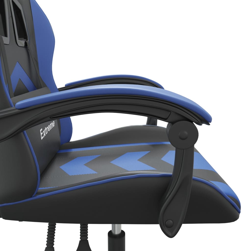Gaming-Stuhl Drehbar Schwarz und Rot Kunstleder