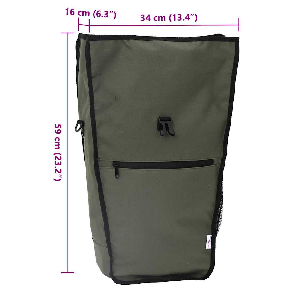 Fahrradtasche Schwarz 34 x 16 x 59 cm Polyester