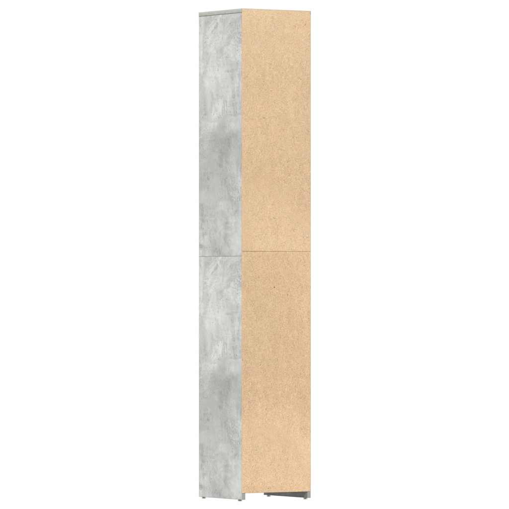 Badezimmerschrank Weiß 30x30x183,5 cm Holzwerkstoff