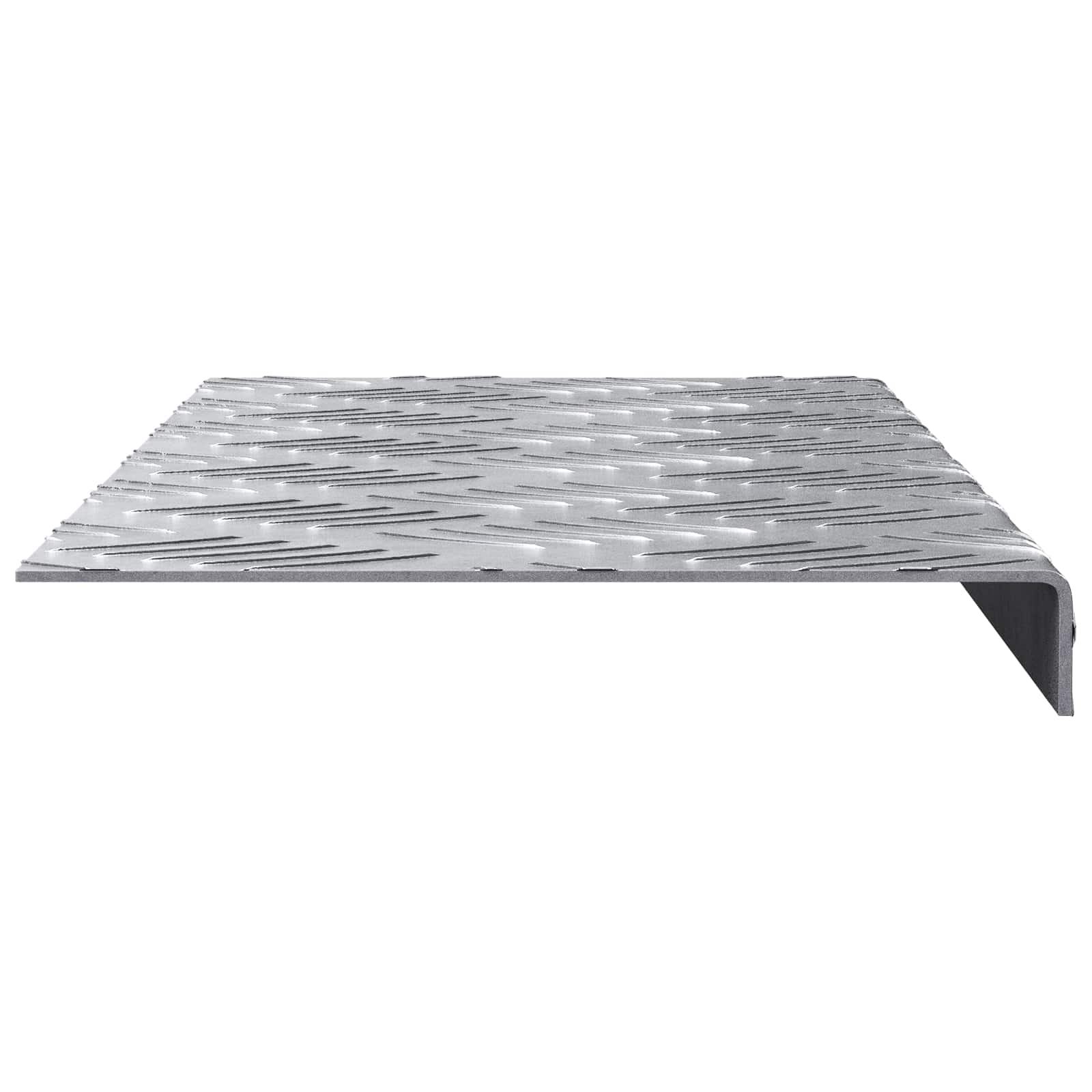Treppe Tritt Halbmond 5 pcs Silber 60 x 18 x 2,5 cm Aluminium