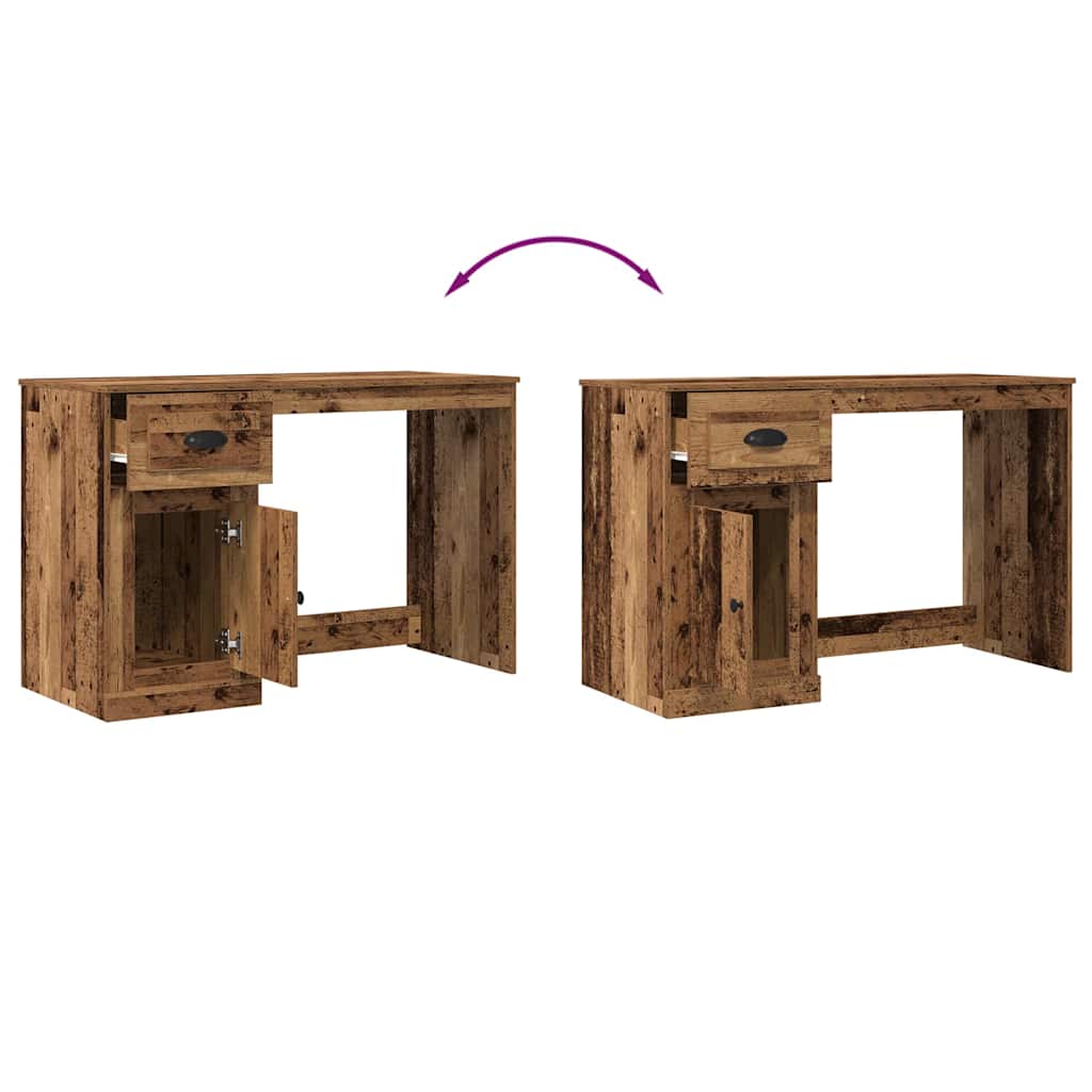 Schreibtisch mit Schublade Weiß 115x50x75 cm Holzwerkstoff