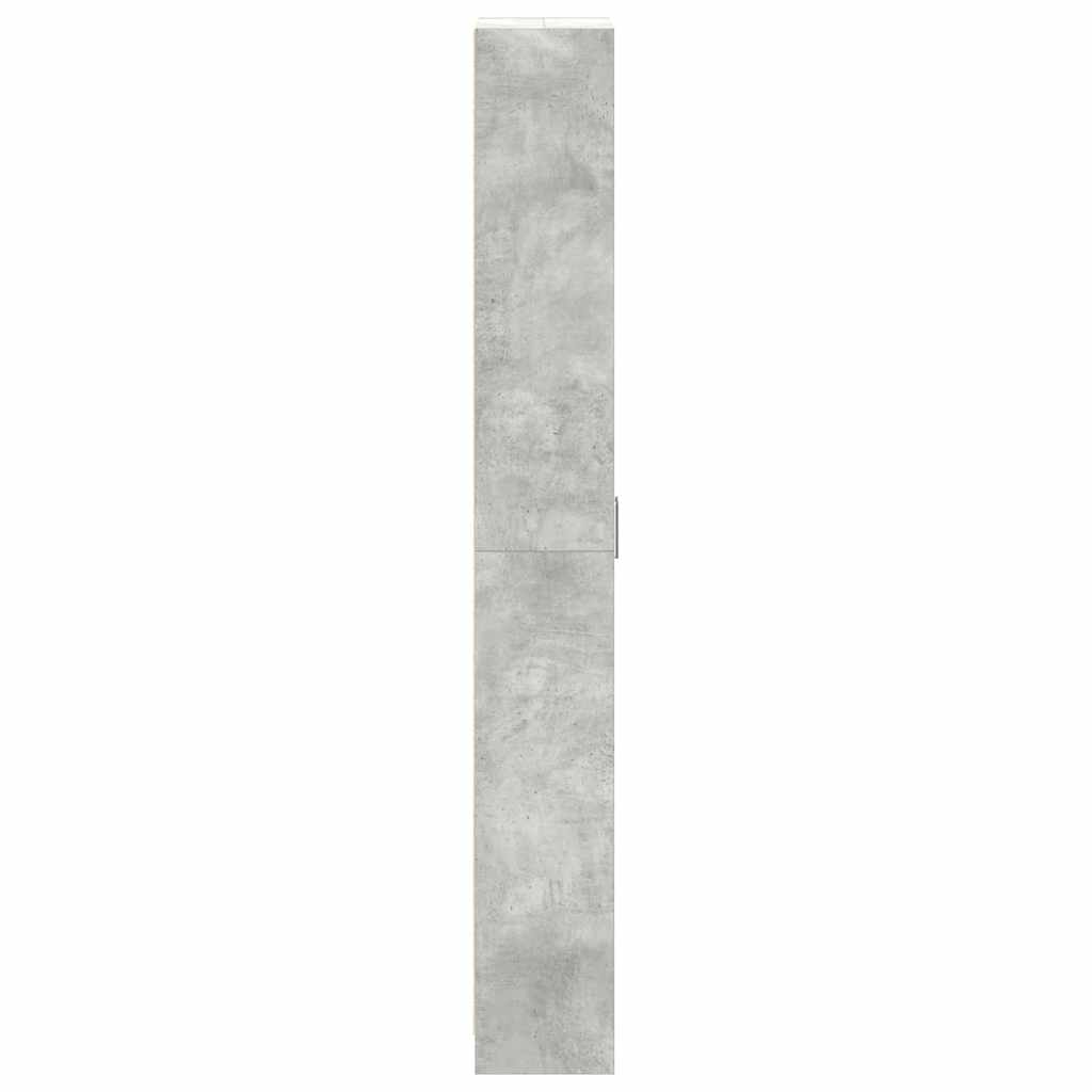 Kleiderschrank mit Regal Schwarz Eichen-Optik 55 x 25 x 189 cm