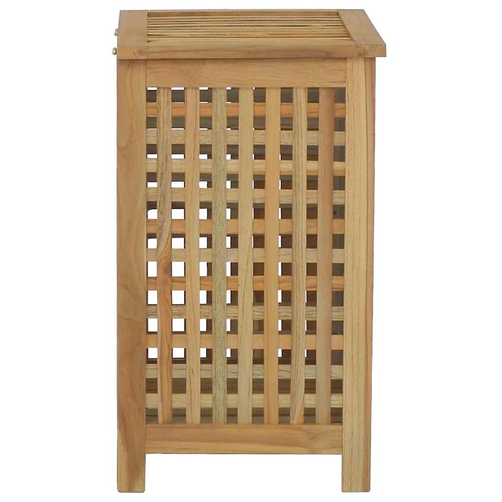 Wäschekorb Natur 35 x 25 x 60 cm Massivholz Teak