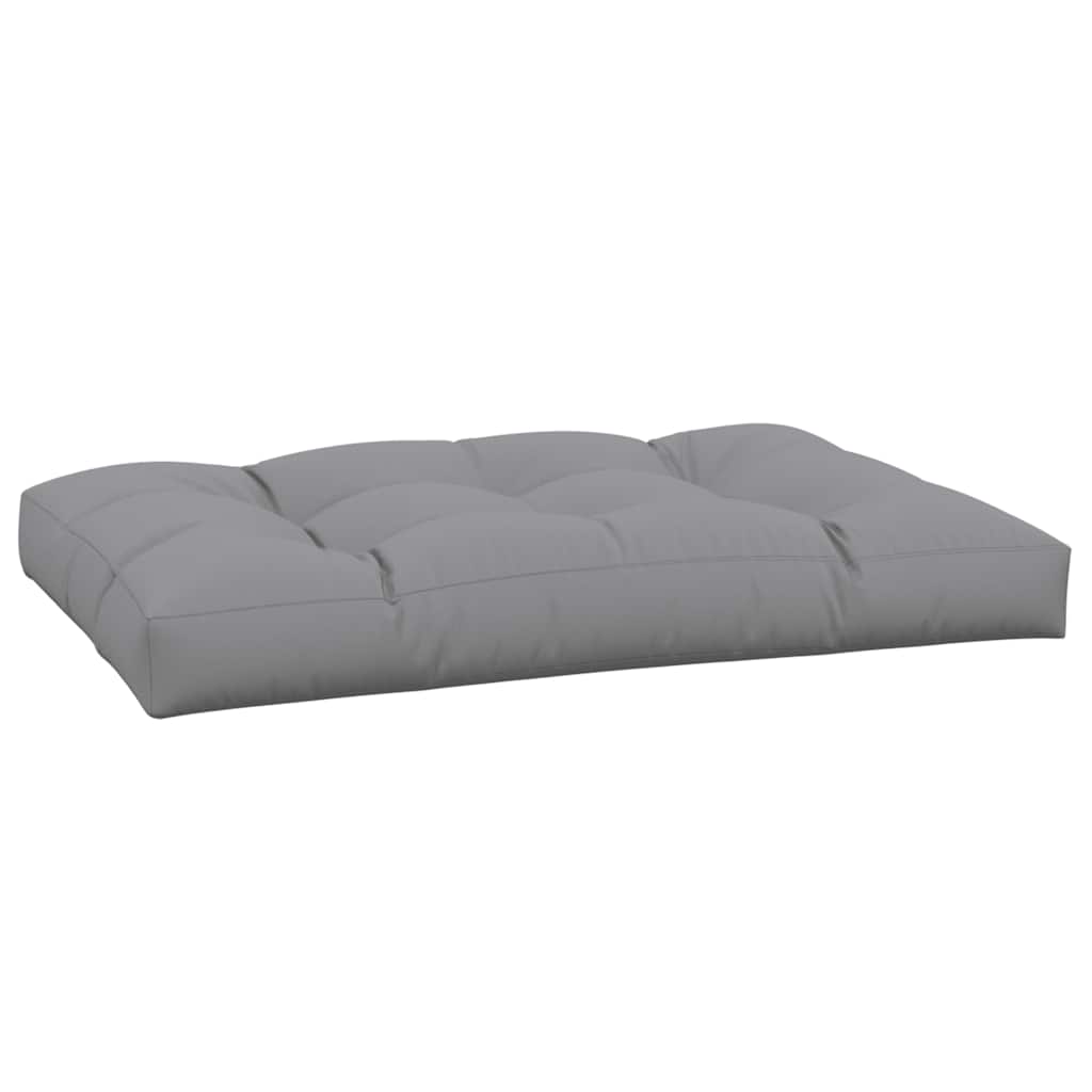 Palettenkissen 50x50x12 cm Grau Stoff