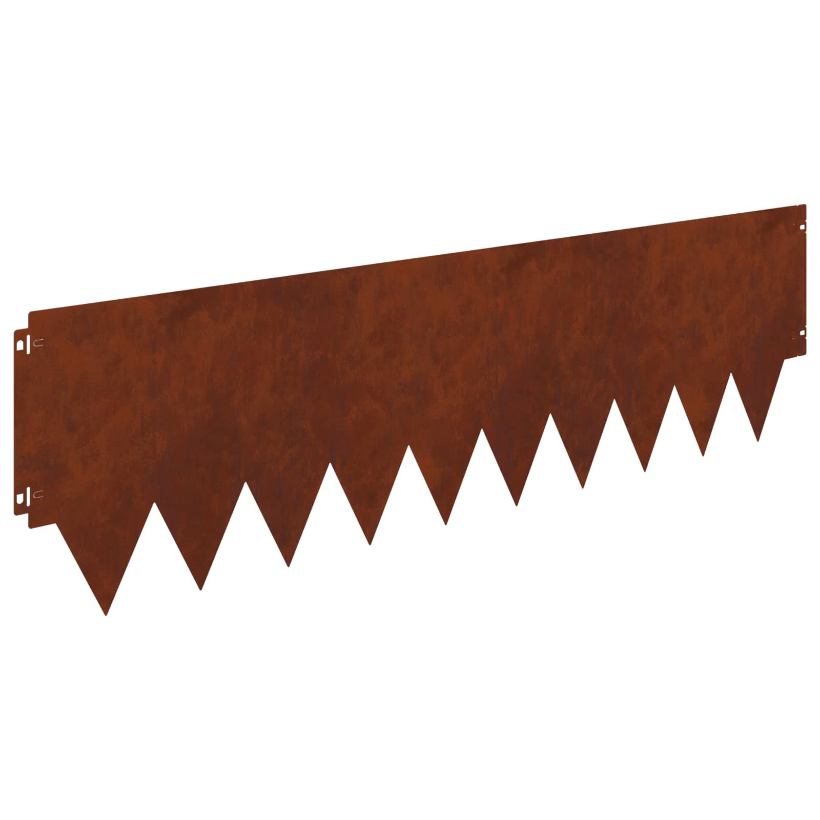 Raseneinfassung 10 pcs Länge Höhe 103 x 15 cm Stahl Schwarz