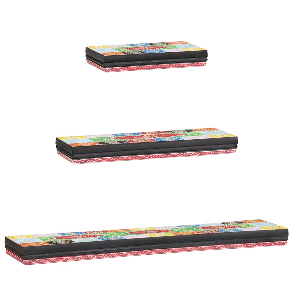 Wandregale Mehrfarbig 40 x 20 x 6 cm Massivholz Mango