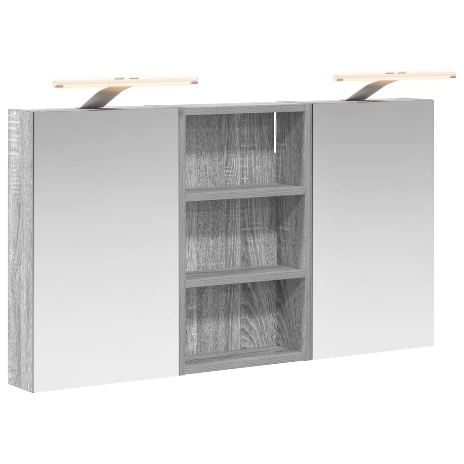 Badezimmerschrank-Set 3 pcs 80 x 10,5 x 50 cm Holzwerkstoff