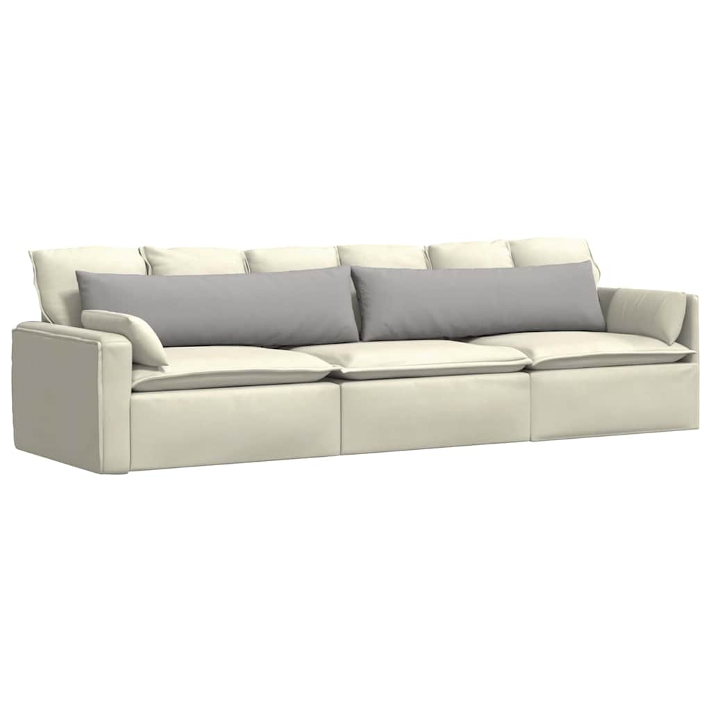 Sofakissen 2 pcs Hellgrau 50 x 30 cm Stoff