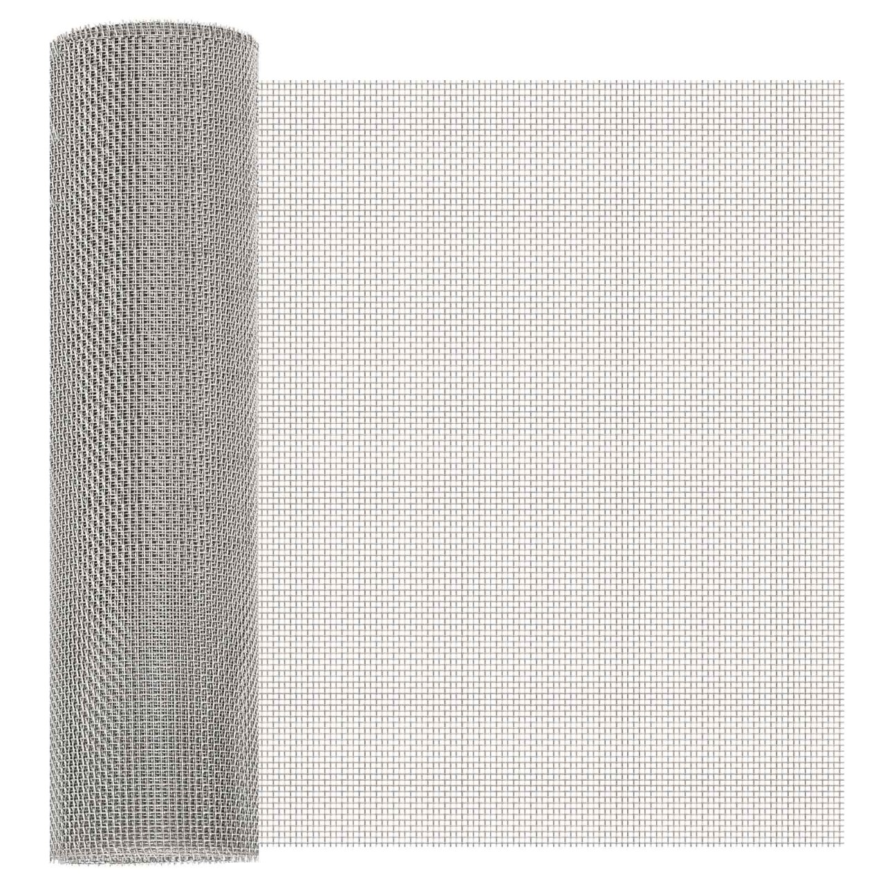 Mesh Bildschirm 20 x 500 cm 20 Mesh Edelstahl 201 Silber