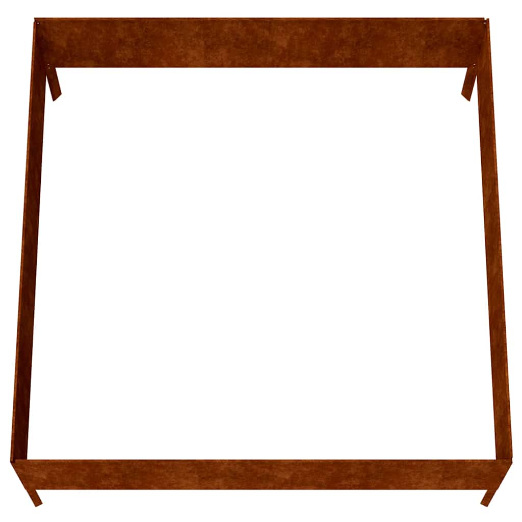 Hochbeet 100x100x18,5 cm Cortenstahl