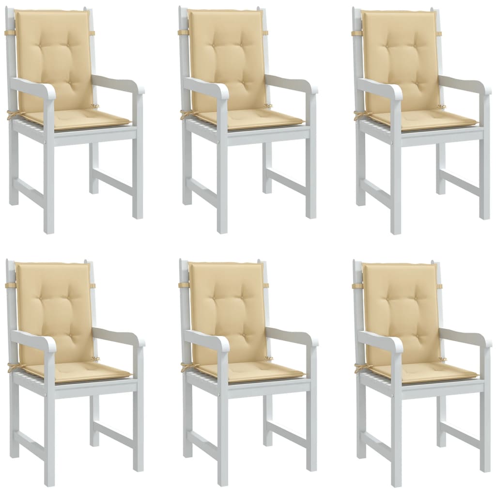 Niedriglehner-Auflagen 2 Stk Melange Anthrazit 100x50x7cm Stoff