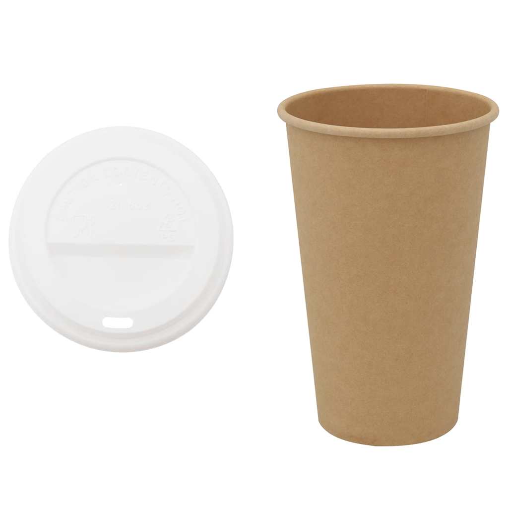 Pappbecher mit Deckeln 1000 Stk. 12oz 300ml