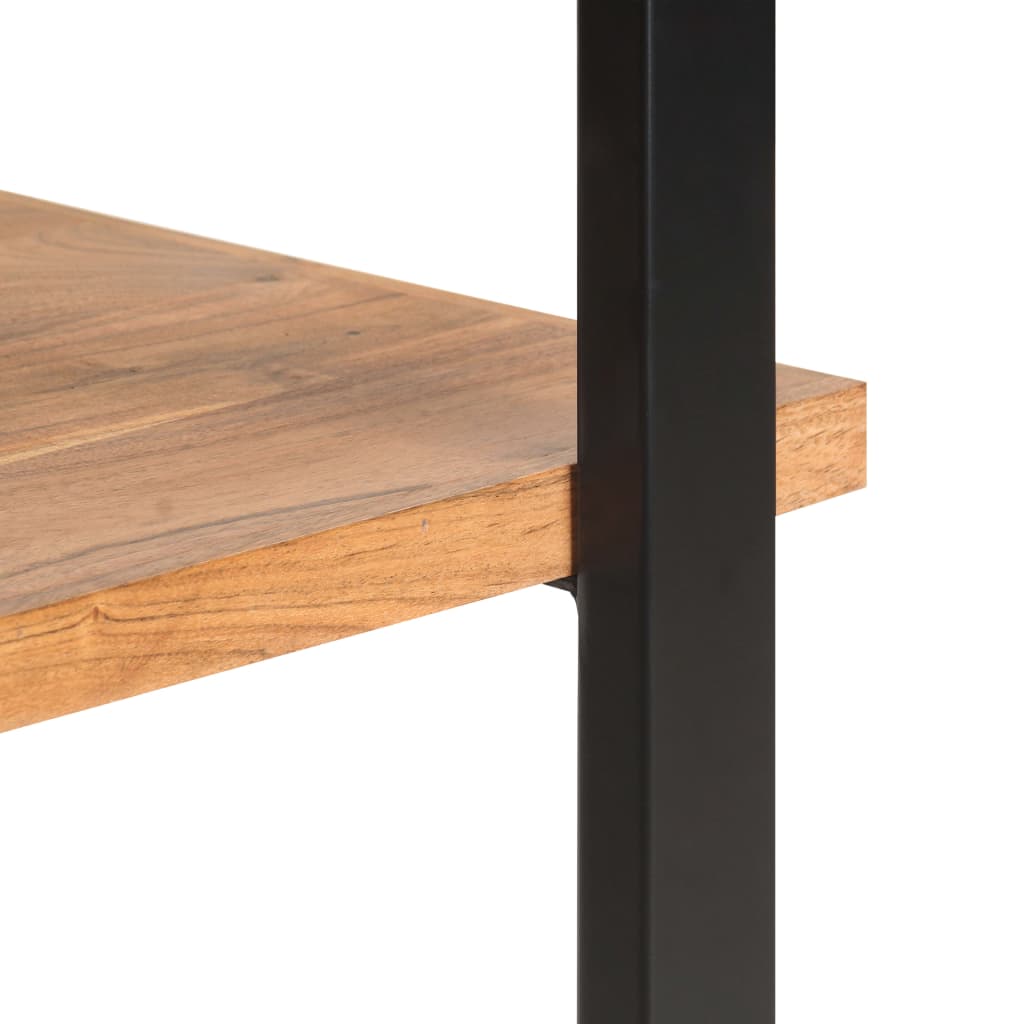 Bücherregal mit 4 Böden 80x40x180 cm Altholz Massiv