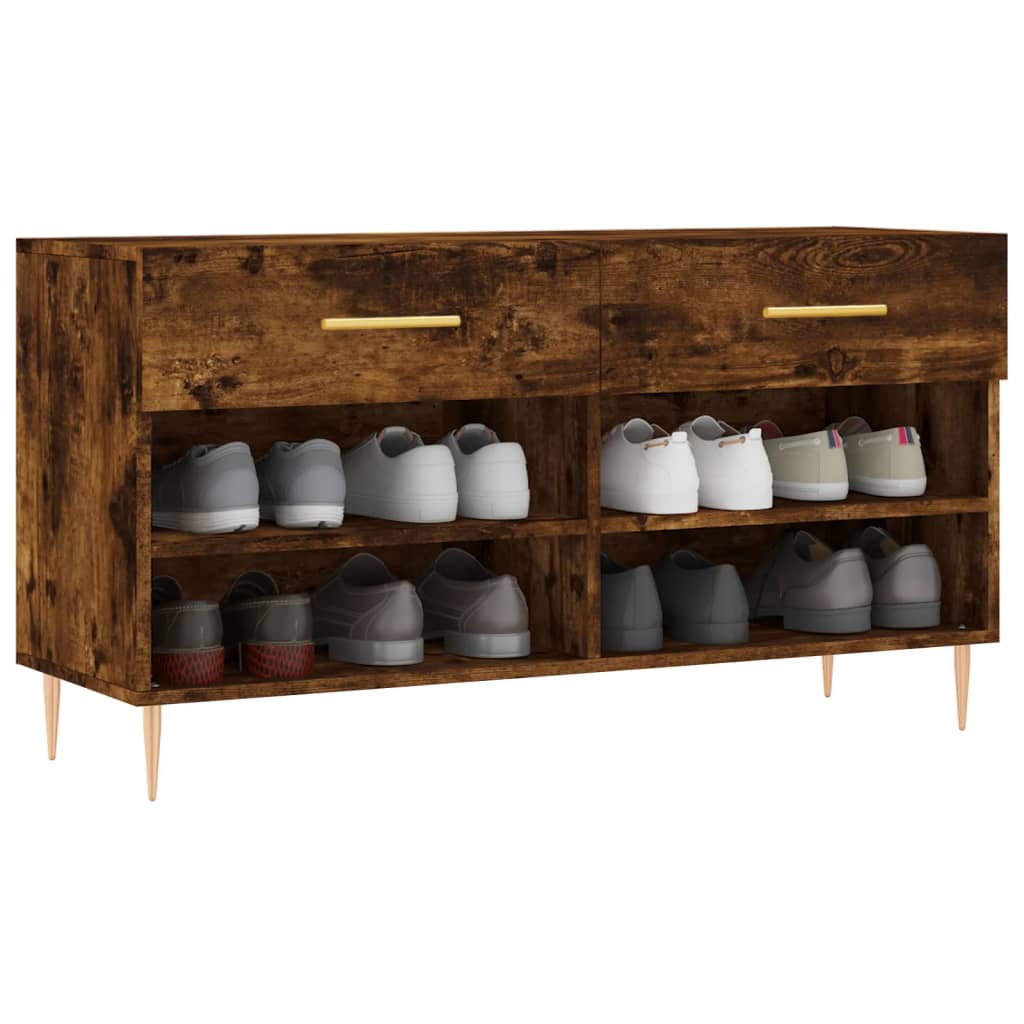 Schuhbank Weiß 102x35x55 cm Holzwerkstoff