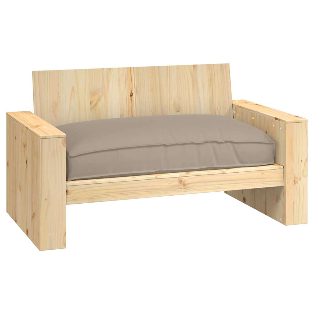 Kissen Anthrazit 120 x 80 x 12 cm Oxford-Stoff
