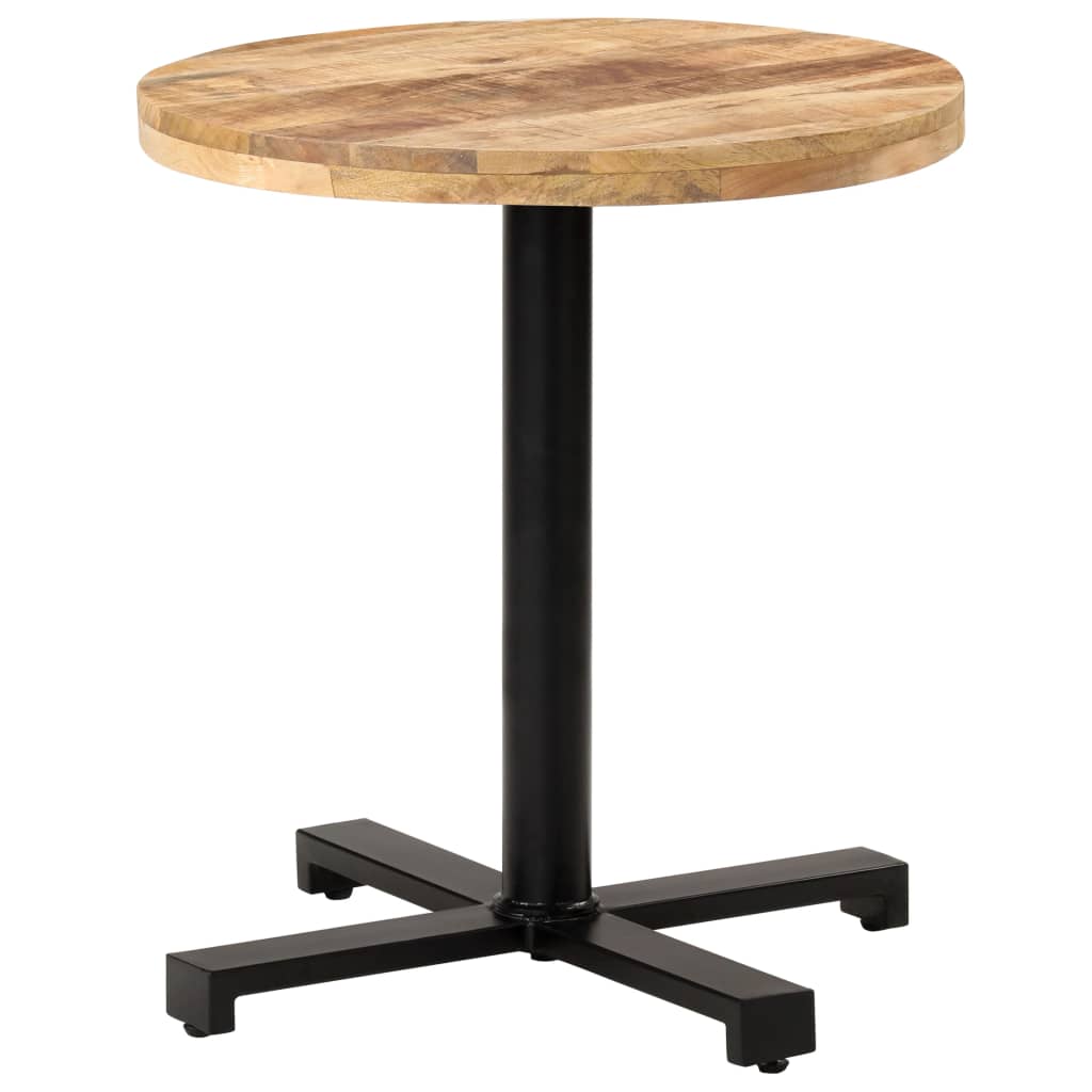 Bistrotisch Rund Ø60x75 cm Raues Mangoholz