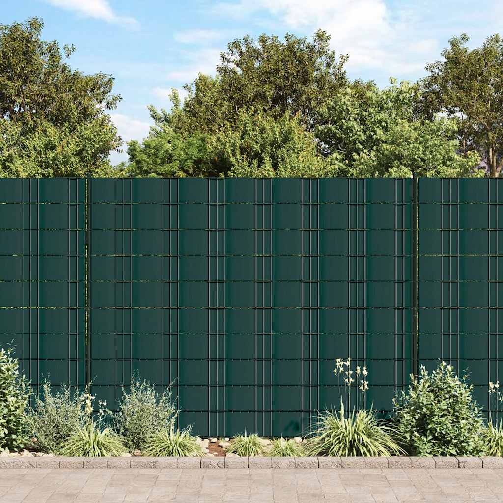 Garten-Sichtschutz 4 Stk. PVC 35x0,19 m Grün