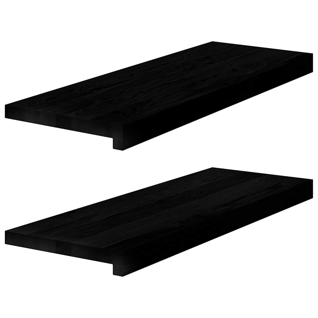 Treppenstufen 4 Stk. Unbehandelt 70x25x2 cm Massivholz Eiche